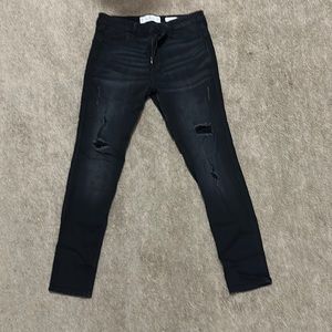 Hollister juniors high rise super skinny ripped jeans